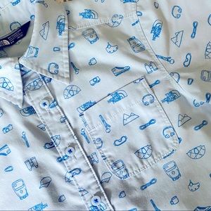 Youth The North Face button down shirt